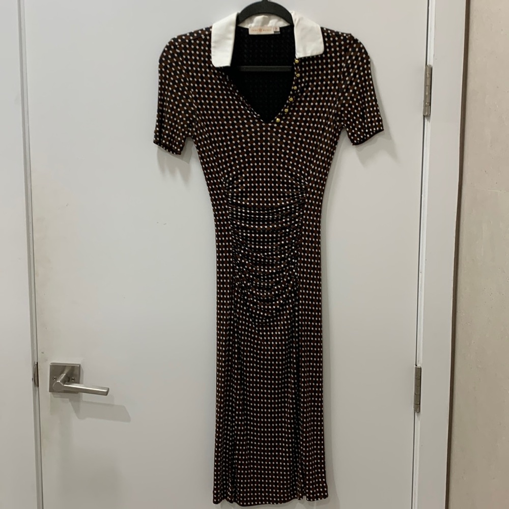 Tory Burch xs printed dress with collar